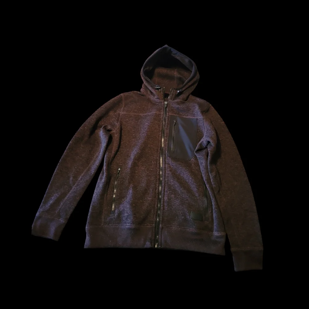 Abercrombie & Fitch Red and Black Zip-Up Hoodie - Picture 2 of 4